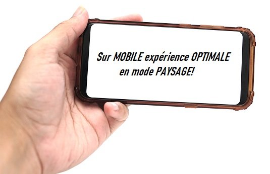 Sur mobile expérience optimale en mode paysage