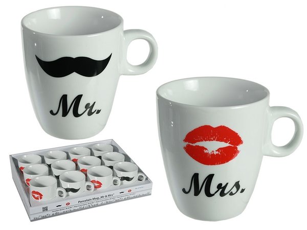 Mug Moustache - Rouge Baiser
