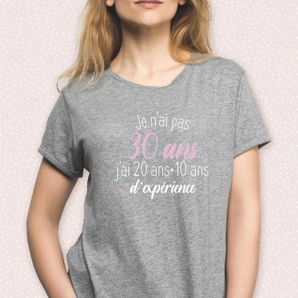 T-shirt 30 ans Homme Ou Femme