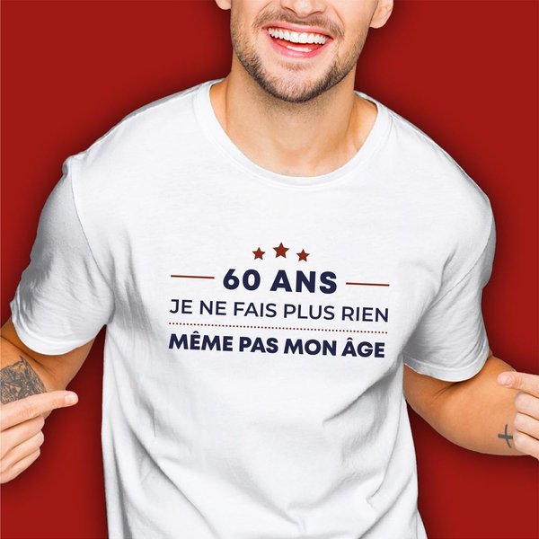 T-shirt 60 ans Homme Ou Femme
