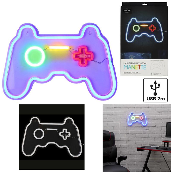 Lampe Led Neon Manette Gaming